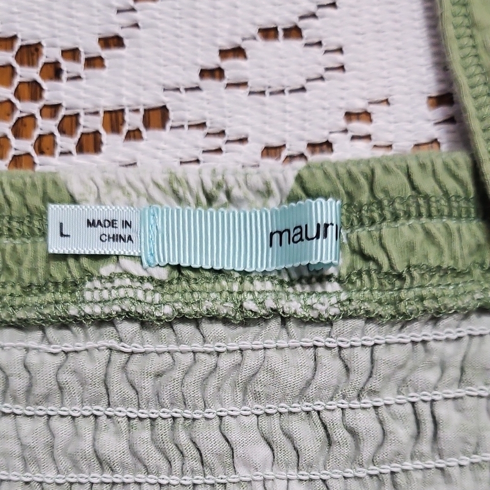 Maurices Olive Green Smocked Babydoll Top - Picture 7 of 9